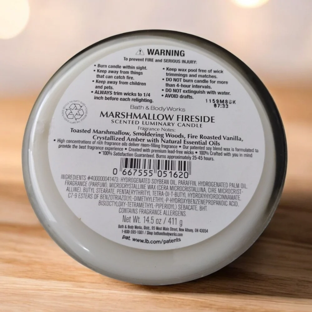 NWT Bath & Body Works Marshmallow Fireside Candle